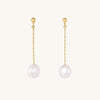 Alina Dangly Pearl Stud Earrings