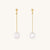Alina Dangly Pearl Stud Earrings