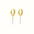 Triple Dainty Pearl Huggie Earrings