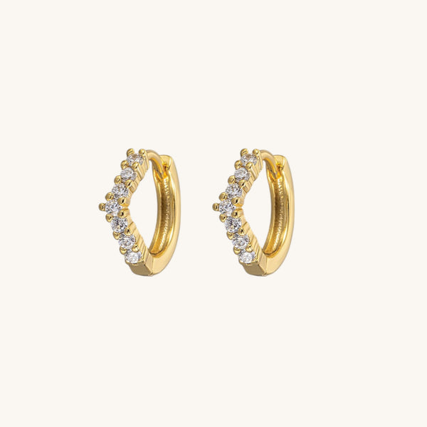 Astrid Gem Mini Huggie Earrings