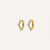 Astrid Gem Mini Huggie Earrings
