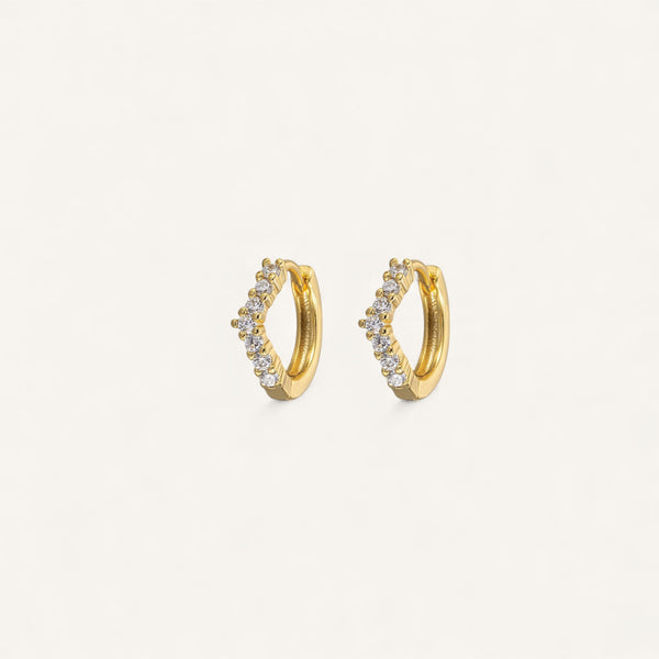Astrid Gem Mini Huggie Earrings