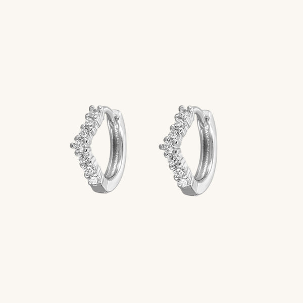 Astrid Gem Mini Huggie Earrings