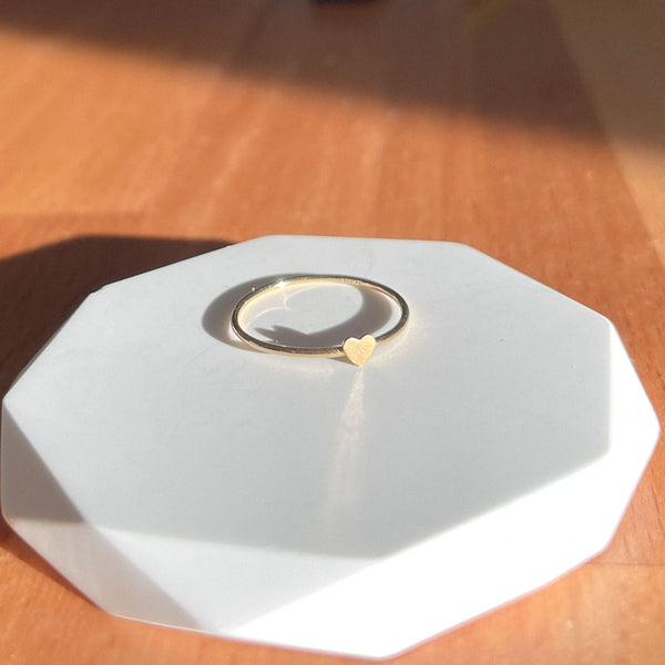 Dainty Heart Stacking Ring