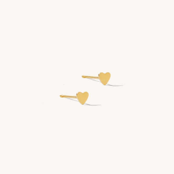 Dainty Heart Stud Earrings