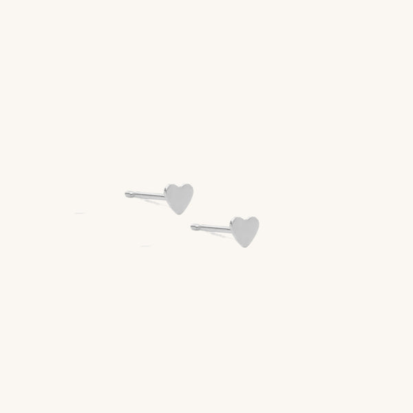Dainty Heart Stud Earrings