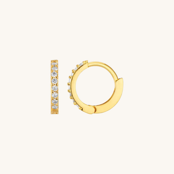 Enéa Gem Huggie Earrings