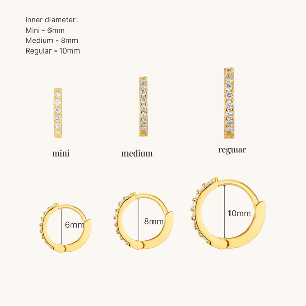 Enéa Gem Huggie Earrings