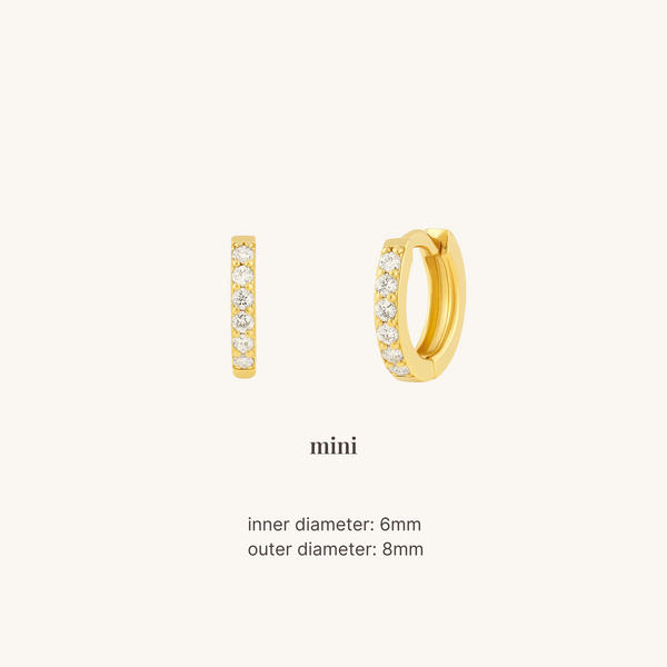 Enéa Gem Huggie Earrings