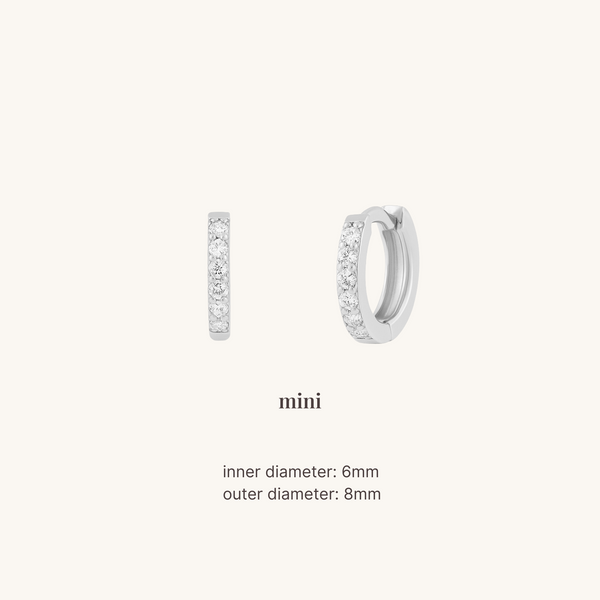 Enéa Gem Huggie Earrings