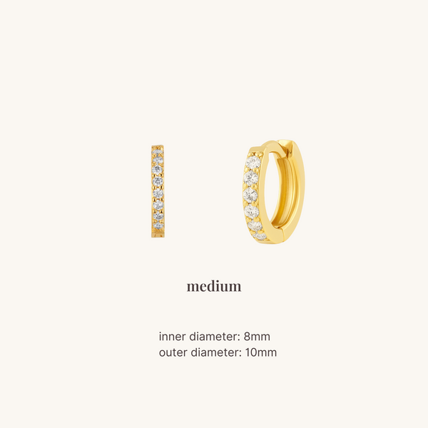 Enéa Gem Huggie Earrings