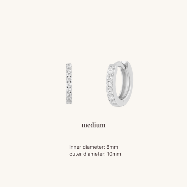 Enéa Gem Huggie Earrings