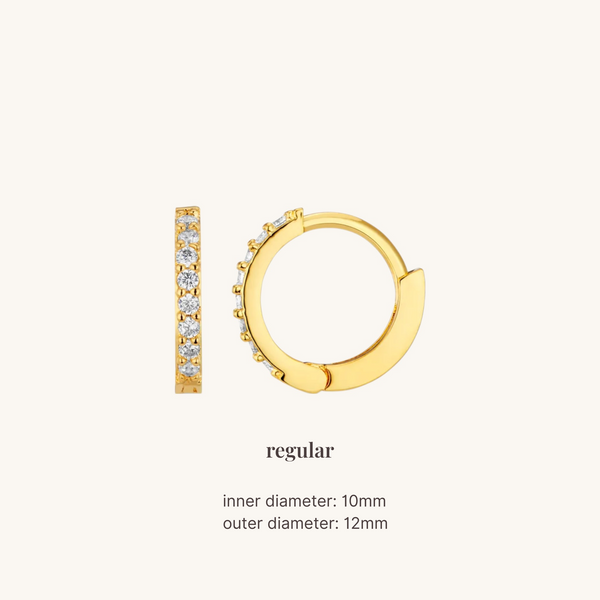 Enéa Gem Huggie Earrings