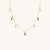Iris Gem Droplet Necklace