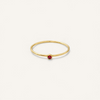Gemstone Stacking Ring - Red