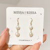 Athena Dangly Pearl Hook Earrings
