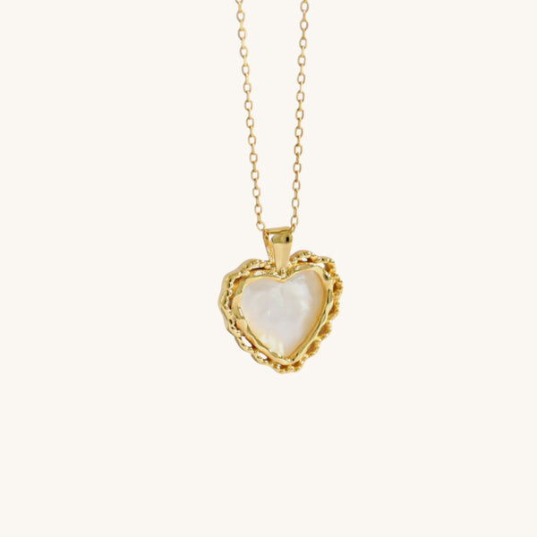Mother of Pearl Heart Necklace