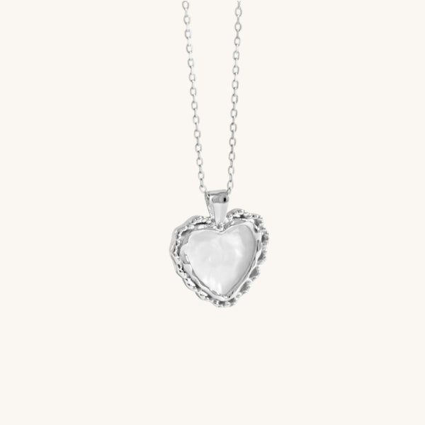 Mother of Pearl Heart Necklace