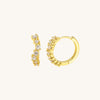 Renee Gem Cluster Huggie Earrings