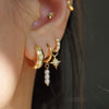 Stella Celeste Huggie Earrings