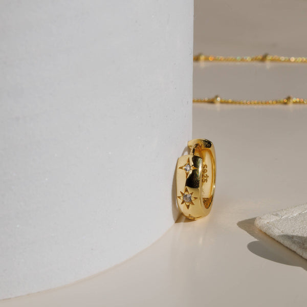 Stella Celeste Huggie Earrings