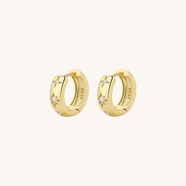 Stella Celeste Huggie Earrings