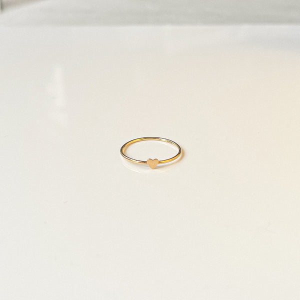 Dainty Heart Stacking Ring