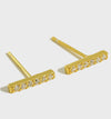 Gem Bar Stud Earrings
