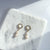 Double Pearl Drop Huggie Earrings