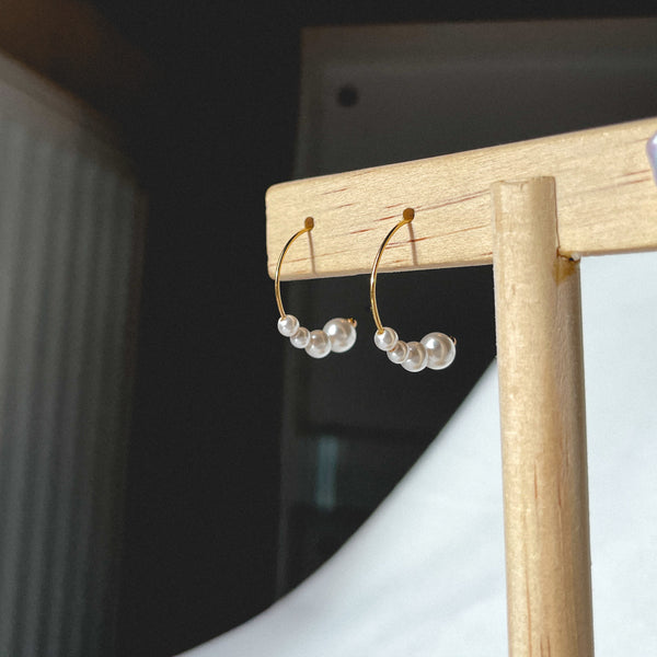Pearl Hook Earrings