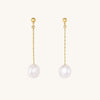 Alina Dangly Pearl Stud Earrings