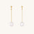 Alina Dangly Pearl Stud Earrings