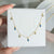 Crystal Charm Droplets Necklace