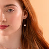 Alina Dangly Pearl Stud Earrings