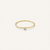 Gemstone Stacking Ring - White