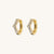 Astrid Gem Mini Huggie Earrings
