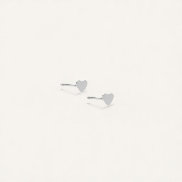 Dainty Heart Stud Earrings