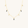 Iris Gem Droplet Necklace