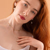 Iris Gem Droplet Necklace