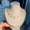 Iris Gem Droplet Necklace
