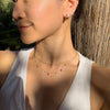 Iris Gem Droplet Necklace
