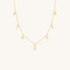 Iris Gem Droplet Necklace