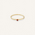Gemstone Stacking Ring - Red