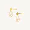 Milly Pearl Drop Stud Earrings