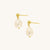 Milly Pearl Drop Stud Earrings