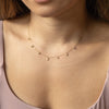 Star Gem Droplet Choker Necklace