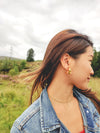 Tay Hammered Hoops
