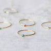Gemstone Stacking Ring - Ocean Blue